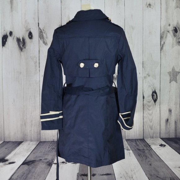 Trench Coat Blue Navy - Picture 2 of 3